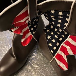 American Flag Ladies Boots, size 7, Never been worn